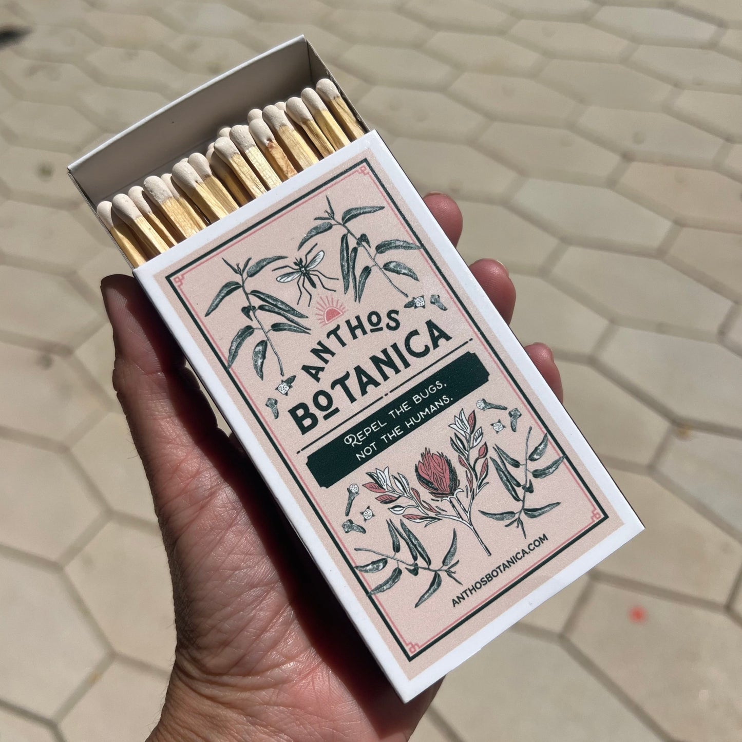 Hand holding a 4" Matchbox